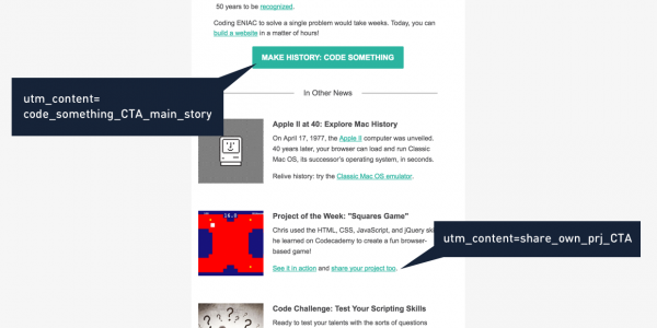 Codecademy newsletter