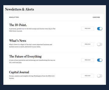 Email-newsletter-strategy-wsj